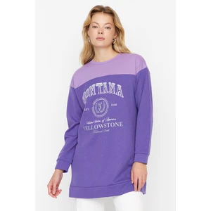 Trendyol Sweatshirt - Purple - Regular fit