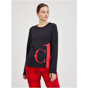 Černé dámské tričko na spaní Calvin Klein Underwear - Dámské