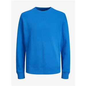 Blue Mens Basic Sweatshirt Jack & Jones Star - Men