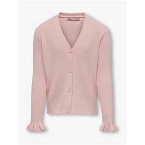 Light Pink Girls' Cardigan ONLY Sally - Girls