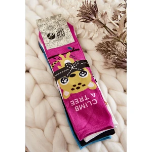 Women's Funny 5-Pack Socks Animal Multicolor