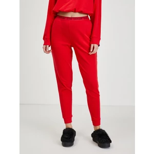 Červené dámské tepláky Calvin Klein Jeans - Dámské