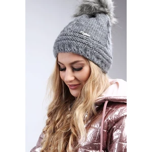 Dark gray winter cap