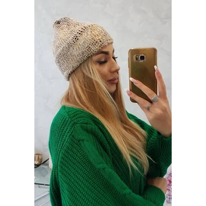 Kšiltovka s mohérem Panterka K233 béžová