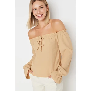 Trendyol Blouse - Brown - Relaxed fit