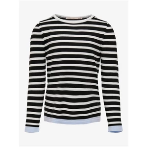 White-black girl striped sweater ONLY Suzana - Girls
