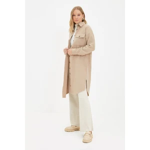 Trendyol Shirt - Beige - Relaxed fit