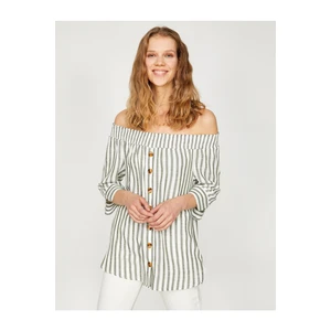 Koton Blouse - Green - Regular fit