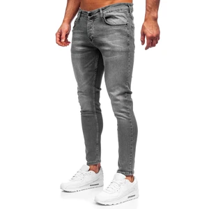 Sivé pánske rifle slim fit Bolf R925