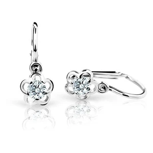 Cutie Jewellery Dětské náušnice z bílého zlata C1945-10-X-2 červená