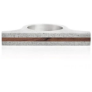 Gravelli Extravagantní betonový prsten Omega Wood GJRUWOG006 47 mm