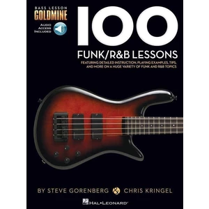 Hal Leonard 100 Funk/R&B Lessons Bass Partituri