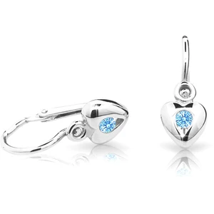 Cutie Jewellery Detské náušnice z bieleho zlata C1556-10-X-2 biela