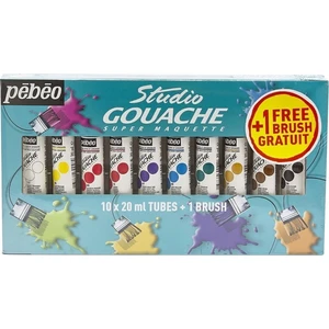 Sada kvašových barev Pébéo 10x20ml