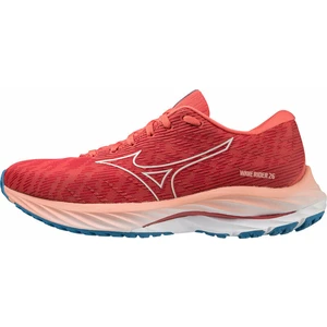 Mizuno Wave Rider 26 Spiced Coral/Vaporous Gray/French Blue 40 Cestná bežecká obuv