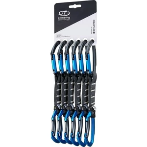 Climbing Technology Lime Set NY Pro Expressz Solid Straight/Solid Bent Anthracite/Electric Blue 12.0 Hegymászó karabiner