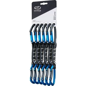 Climbing Technology Lime Set NY Pro Expressz Solid Straight/Solid Bent Anthracite/Electric Blue 12.0 Hegymászó karabiner