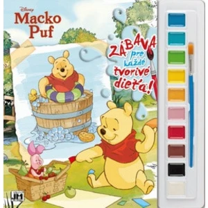Vymaľovanka s farbami Macko Puf
