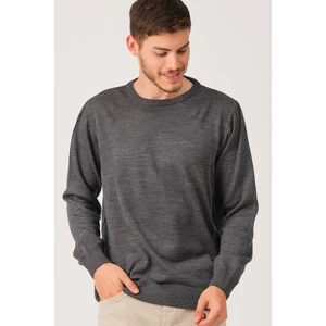 V0091 DEWBERRY MALE BATTAL OVERSIZE SWEATER-SMOKED
