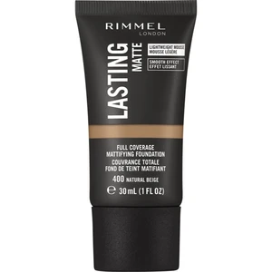 Rimmel Lasting Matte zmatňujúci make-up odtieň 400 Natural Beige 30 ml