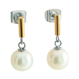 Boccia Titanium Nádherné titanové náušnice s pravými perlami 05043-02