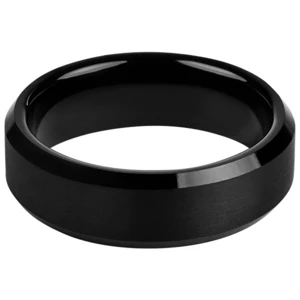 Troli Černý wolframový prsten 57 mm