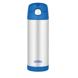 Thermos FUNtainer Detská termoska so slamkou - modrá 470 ml