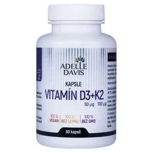 Adelle Davis Vitamin D3 + K2 60 caps