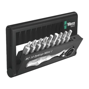 Wera 073645 Sada bitů, ráčny a držáku Bit-Check 10 Zyklop Mini 1 (10 ks)