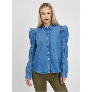 Levi's Modrá dámská džínová košile s balonovými rukávy Levi's® - Dámské