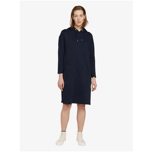 Dark Blue Women's Sweatshirt Dress Tom Tailor - Women