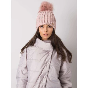 Light pink cap with metal thread