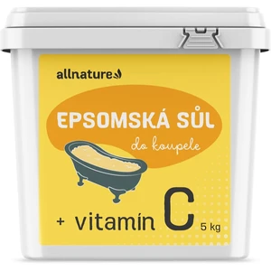 Allnature Epsomská sůl Vitamin C sůl do koupele s vitaminem C 5000 g