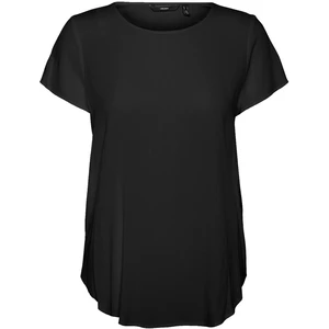 Vero Moda Dámské triko VMBECCA Regular Fit 10248152 Black M