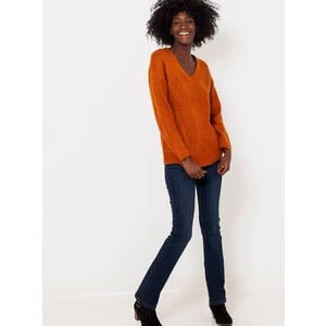 Orange sweater CAMAIEU - Women