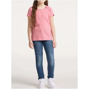 Růžové holčičí basic tričko Ragwear Violka - Holky