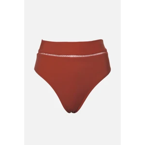 Trendyol Cinnamon Stripe Accessory Detailed Bikini Bottoms