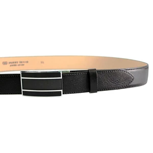 Penny Belts Pánský kožený společenský opasek 35-020-A6 black 95 cm