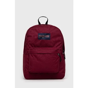 Ruksak Jansport bordová farba, veľký, jednofarebný