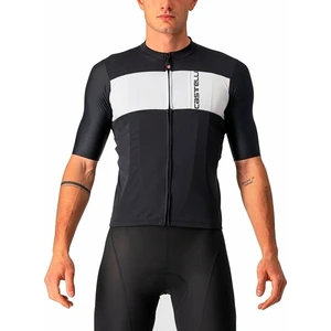 Castelli Prologo 7 Jersey Light Black/Silver Gray-Ivory M