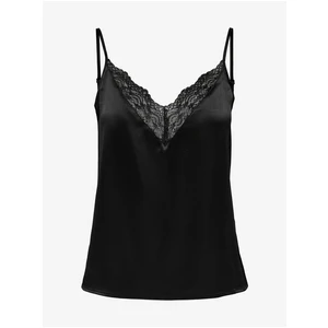 Black Women's Satin Top ONLY Victoria - Women