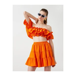 Koton Ruffle Crop Blouse