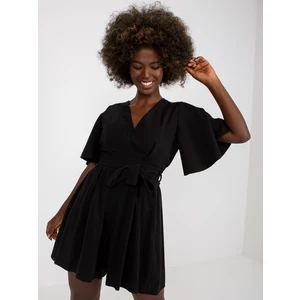 Black summer women's jumpsuit RUE PARIS