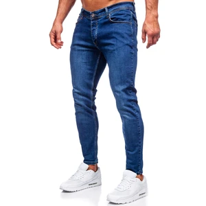 Tmavě modré pánské džíny slim fit Bolf R921