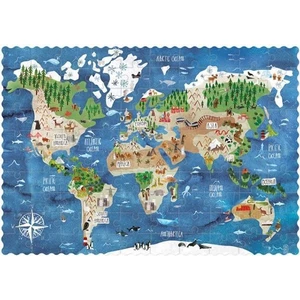 Londji Kapesní puzzle Kolem světa 100 dílků