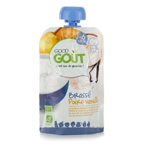 GOOD GOUT BIO Jogurt, hruška a vanilka 90 g – ovocný príkrm