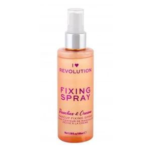 I Heart Revolution Fixing Spray fixačný sprej na make-up s vôňou Peaches & Cream 100 ml