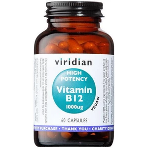 Viridian High Potency Vitamin B12 1000 ug 60 kapslí