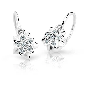 Cutie Jewellery Detské náušnice z bieleho zlata C2210-10-X-2 ružová