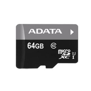 A-Data Micro SDXC Premier 64GB SD adaptér, UHS-I, Class 10-rychlost 30 MB/s